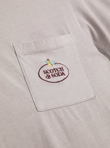 Scotch & Soda Koszulka w kolorze szarym