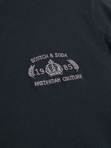 Scotch & Soda Koszulka w kolorze czarnym