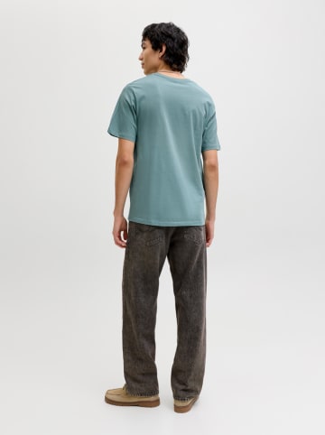 Jack & Jones Koszulka "Jjecorp" w kolorze turkusowym