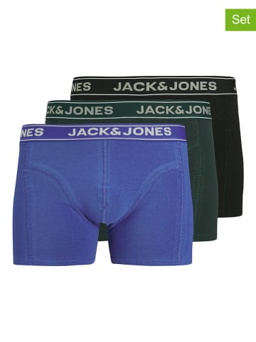 Jack & Jones 3-delige set: boxershorts blauw/groen/zwart
