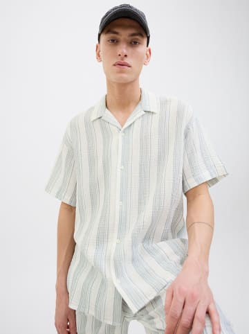 Jack & Jones Hemd "Easter" in Weiß/ Hellblau