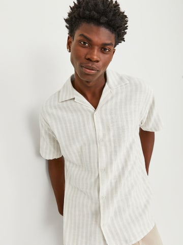 Jack & Jones Blouse "Cabana" zandkleurig/wit