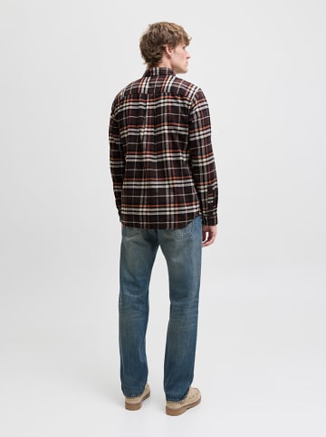 Jack & Jones Blouse "James" zwart/crème/oranje