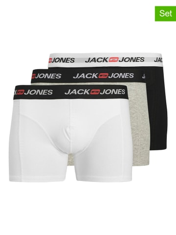 Jack & Jones 3-delige set: boxershorts wit/grijs/zwart