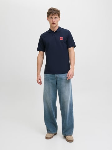 Jack & Jones Koszulka polo "Brady" w kolorze granatowym
