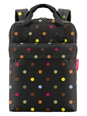 Reisenthel Rucksack "Allday M" in Schwarz/ Bunt - (B)30 x (H)39 x (T)13 cm
