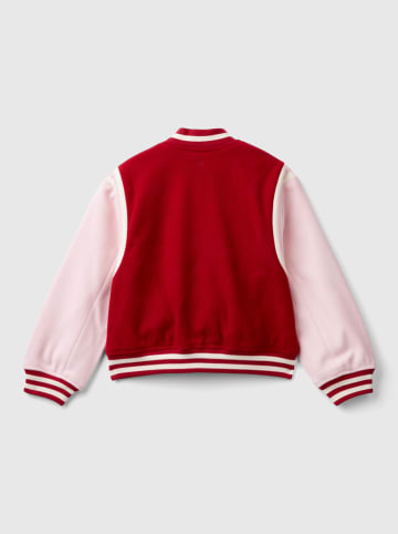 Benetton Blouson in Rot/ Rosa