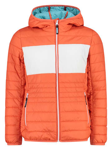 CMP Steppjacke in Orange/ Weiß