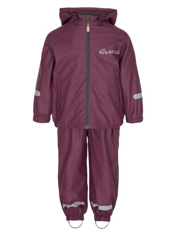 HULABALU 2tlg. Regenoutfit "Pixy" in Pflaume