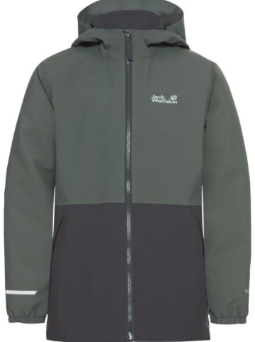 Jack Wolfskin Winterjacke "Snowy Days" in Khaki/ Grau