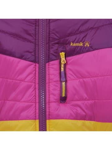 Kamik Dünne Ganzjahres-Steppjacke "Harley" in Lila/ Pink/ Ocker