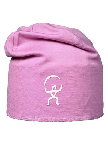 Isbjörn Czapka beanie "Husky" w kolorze jasnoróżowym