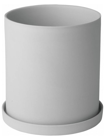 Blomus Doniczka "Nona" w kolorze jasnoszarym na zioła - Ø 12,5 cm