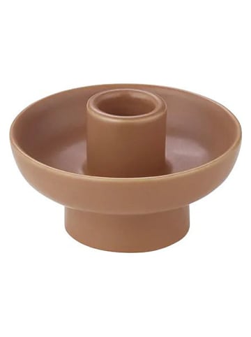 Blomus Kaarshouder "Vela" lichtbruin - (H)4 x Ø 9 cm