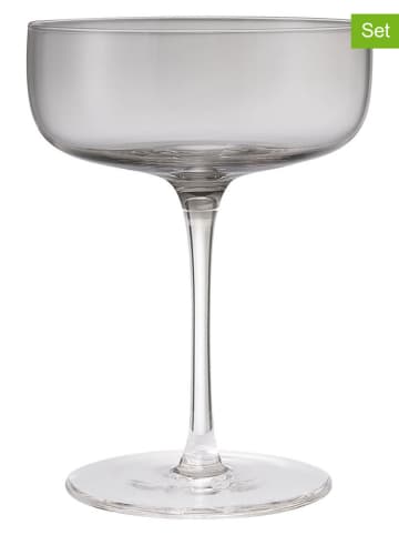 Blomus 4er-Set: Sektgläser "Fuumi" in Hellgrau - 280 ml