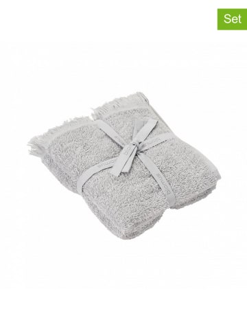 Blomus 2-delige set: gastendoeken "Frino" lichtgrijs - (L)50 x (B)30 cm