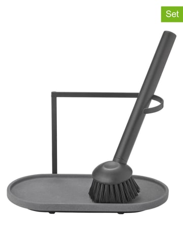 Blomus 3-delige afwasset "Dhuva" grijs