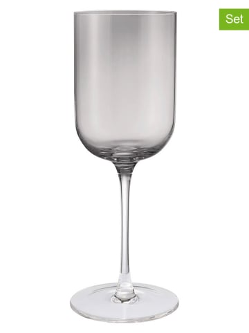 Blomus 4er-Set: Rotweingläser "Fuumi" in Hellgrau - 400 ml 