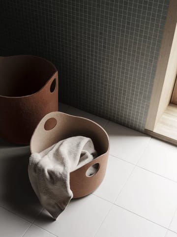 Blomus Filzkorb "Tiggy" in Hellbraun - (H)29 x Ø 42 cm