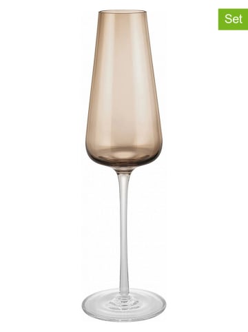 Blomus Kieliszki (2 szt.) "Belo" w kolorze jasnobrązowym do szampana - 200 ml