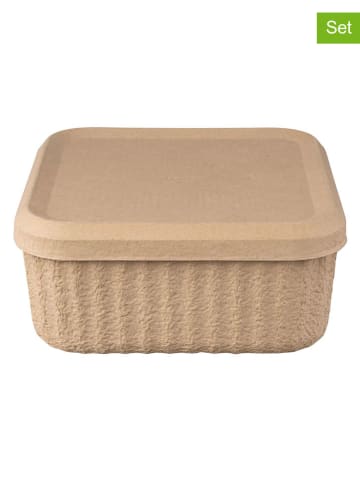 Blomus 2er-Set: Aufbewahrungsboxen "Redo" in Beige - (B)32 x (H)15 cm