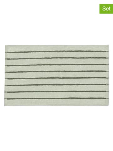 Blomus 2-delige set: gastendoeken "Arto" groen - (L)50 x (B)30 cm