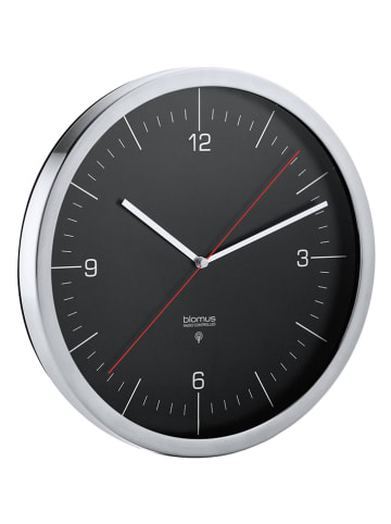 Blomus Funkuhr "Crono" in Schwarz - Ø 24 cm