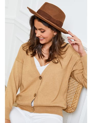 So Cachemire Cardigan "Gino" in Beige