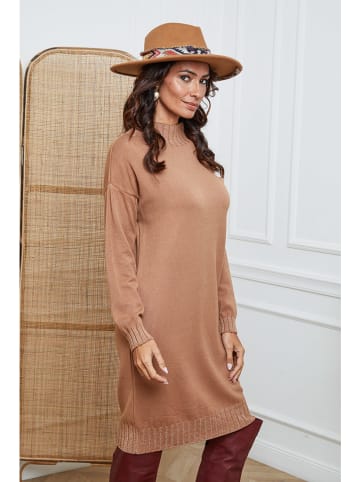 So Cachemire Gebreide jurk "Linoa" lichtbruin