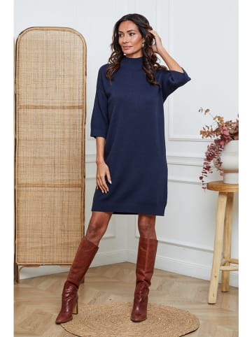So Cachemire Strickkleid "Major" in Dunkelblau