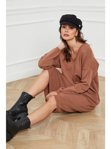 So Cachemire Gebreide jurk "Palerme" camel