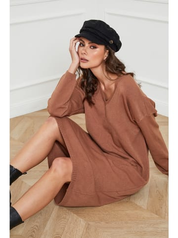 So Cachemire Gebreide jurk "Palerme" camel