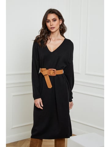 So Cachemire Strickkleid "Palerme" in Schwarz