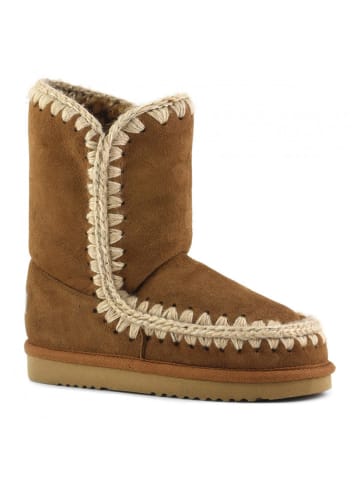 Mou Leder-Winterstiefel in Hellbraun