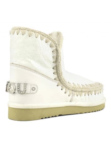 Mou Leder-Winterboots in Weiß