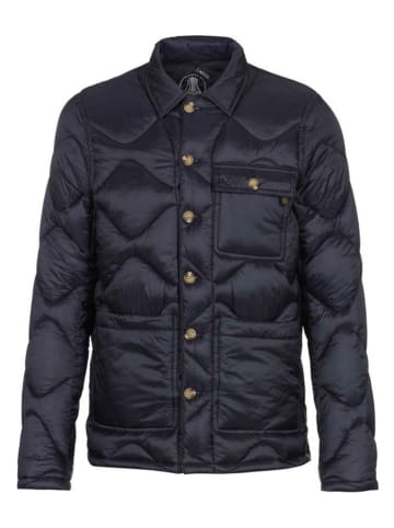 Herrlicher Doorgestikte jas donkerblauw