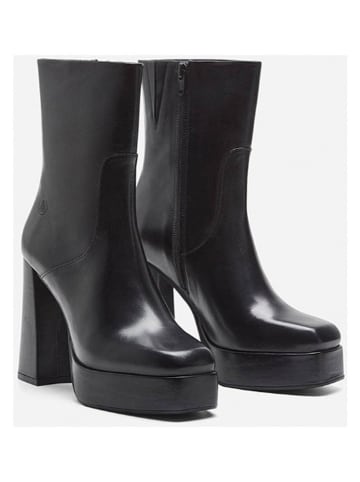 Herrlicher Leder-Stiefeletten "Roma" in Schwarz