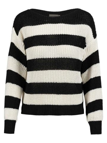 Herrlicher Pullover "Louise" in Creme/ Schwarz