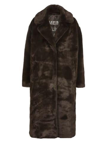 Herrlicher Teddymantel donkerbruin