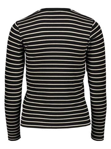 Herrlicher Longsleeve "Manolja" zwart/wit