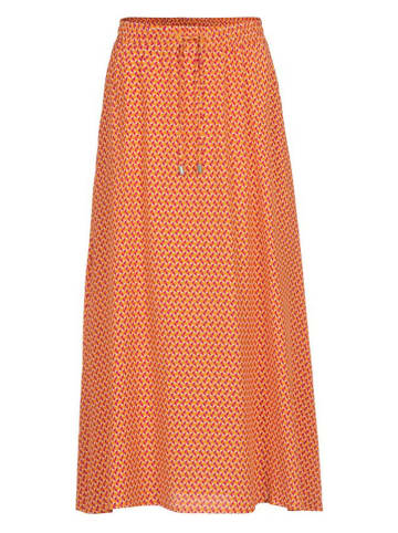 Herrlicher Spódnica w kolorze pomarańczowo-biało-czerwonym