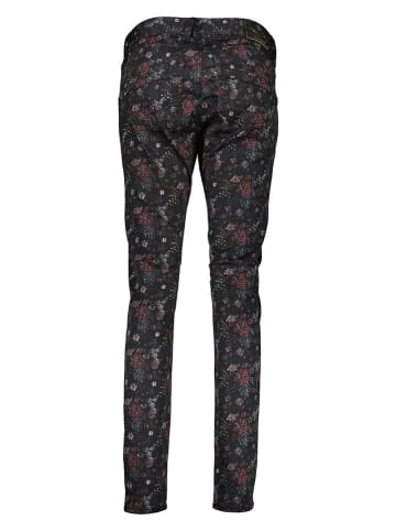 Herrlicher Hose in Schwarz/ Rot