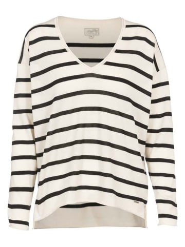 Herrlicher Pullover in Creme/ Schwarz