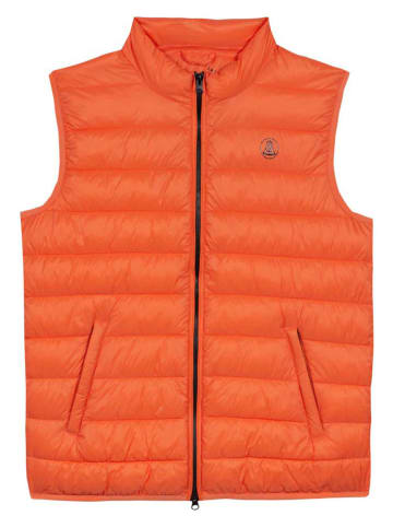 Herrlicher Doorgestikte bodywarmer oranje