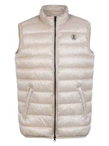 Herrlicher Doorgestikte bodywarmer crème