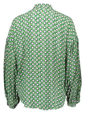 Herrlicher Bluse in Grün/ Flieder