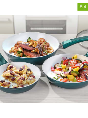 Cerafit Patelnie (3 szt.) w kolorze zielonym