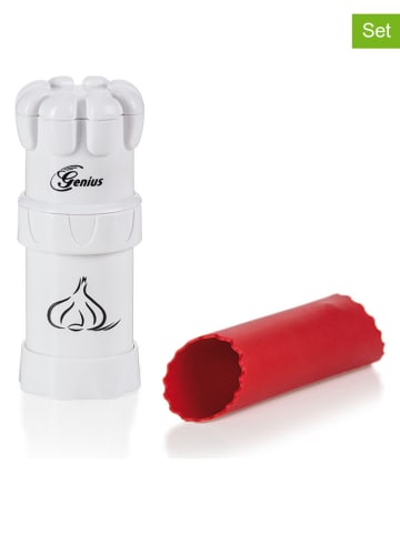 Genius 2-częściowy zestaw "G5" w kolorze biało-czerwonym do czosnku