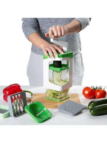 Genius 13tlg. Spiralschneider-Set "Nicer Dicer Julietti" in Grün