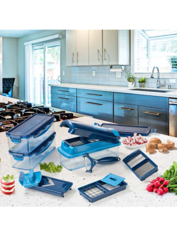 Genius 14-częściowy zestaw "Nicer Dicer Smart" w kolorze niebieskim